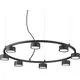 Pendul Ideal Lux Minor, 8xGX53, negru