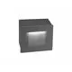Spot trepte/pardoseli LED incastrat Nova Luce Krypton, 3W, patrat, gri inchis, IP54