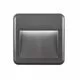 Spot trepte/pardoseli LED Nova Luce Pulsar, 4W, patrat, gri inchis, IP54