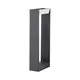 Stalp mic LED Nova Luce Twin, 10W, gri inchis, IP54