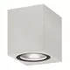 Aplica Nova Luce Nero, 1xGU10, patrat, alb, IP54