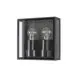 Aplica Nova Luce Sorren, 2xE27, antracit, IP65