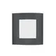 Aplica Nova Luce Zenith, 1xE27, patrat, gri inchis, IP44