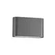 Aplica LED Nova Luce Soho, 2x5W, gri inchis, IP54