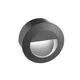Spot trepte/pardoseli LED incastrat Nova Luce Krypton, 3W, rotund, gri inchis, IP54