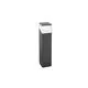 Stalp mic LED Nova Luce Lock, 12W, gri inchis, IP54