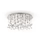 Plafoniera cristal Ideal Lux Moonlight, 15xG9, crom-transparent