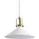 Pendul Ideal Lux Eris, 1xE27, alb-auriu satinat