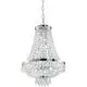 Candelabru cristal Ideal Lux Caesar, 9xG9, crom