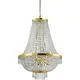 Candelabru cristal Ideal Lux Caesar, 12xG9, auriu