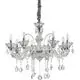 Candelabru cristal Ideal Lux Colossal, 8xE14, crom