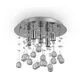 Plafoniera cristal Ideal Lux Moonlight, 5xG9, crom-transparent