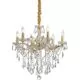 Candelabru cristal Ideal Lux Florian, 6xE14, auriu