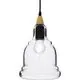 Pendul Ideal Lux Gretel, 1xE27, negru-transparent