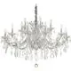 Candelabru cristal Ideal Lux Napoleon, 18xE14, crom