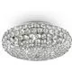 Plafoniera cristal Ideal Lux King, 5xG9, crom