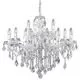 Candelabru cristal Ideal Lux Florian, 12xE14, crom