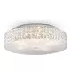 Plafoniera cristal Ideal Lux Roma, 9xG9, alb-crom