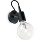 Aplica Ideal Lux Edison, 1xE27, negru