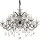 Candelabru cristal Ideal Lux Colossal, 15xE14, gri