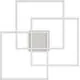 Plafoniera LED Ideal Lux Frame, 35W, alb mat