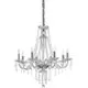 Candelabru cristal Ideal Lux Amadeus, 8xE14, crom-transparent