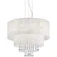 Lustra cristal Ideal Lux Opera, 6xE27, alb-crom