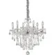 Candelabru cristal Ideal Lux Florian, 6xE14, crom