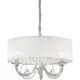 Lustra cristal Ideal Lux Swan, 3xE14, alb-crom-transparent