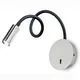 Aplica LED Ideal Lux Focus-2, 3W, crom-negru
