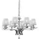 Lustra cristal Ideal Lux Pegaso, 8xE14, alb-crom
