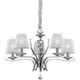 Lustra cristal Ideal Lux Pegaso, 5xE14, alb-crom