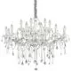 Candelabru cristal Ideal Lux Florian, 18xE14, crom