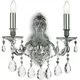 Aplica cristal Ideal Lux Gioconda, 2xE14, argintiu