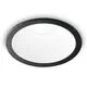 Spot fix LED incastrat Ideal Lux Game, 11W, 3000K, 85mm, alb-negru, IP20, 192338