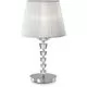 Veioza cristal Ideal Lux Pegaso, 1xE27, alb-crom