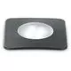 Spot LED trepte/pardoseli, Ideal Lux Gravity, 1xGU10, 90x132mm, negru, IP67, 120317