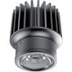 Modul LED incastrat Ideal Lux Dynamic, 15W, 4000K, 65mm, negru, IP54, 208596