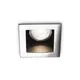 Spot fix incastrat Ideal Lux Funky, 1xGU10, 90x90mm, crom, IP20, 083193