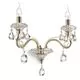 Aplica cristal Ideal Lux Negresco, 2xE14, auriu
