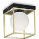 Plafoniera Ideal Lux Lingotto, 1xE14, alb-negru