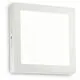 Aplica LED Ideal Lux Universal Square, 19W, 3000K, 220x220mm, alb
