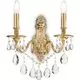 Aplica cristal Ideal Lux Gioconda, 2xE14, auriu