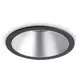 Spot fix LED incastrat Ideal Lux Game, 11W, 3000K, 85mm, argintiu-negru, IP20, 192321