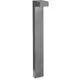 Stalp mediu, Ideal Lux Sirio, 2xG9, 100x160x800mm, gri, IP44, 246963
