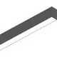 Profil LED incastrat, aplicat sau suspendat Ideal Lux Fluo, 40W, 3000K, 1.2ml, negru, IP20, 192710