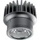 Modul LED incastrat Ideal Lux Dynamic, 10W, 3000K, 65mm, negru, IP54, 208558