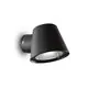 Aplica exterior, Ideal Lux Gas, 1xGU10, 115x150x95mm, negru, IP43, 020228