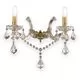 Aplica cristal Ideal Lux Florian, 2xE14, auriu